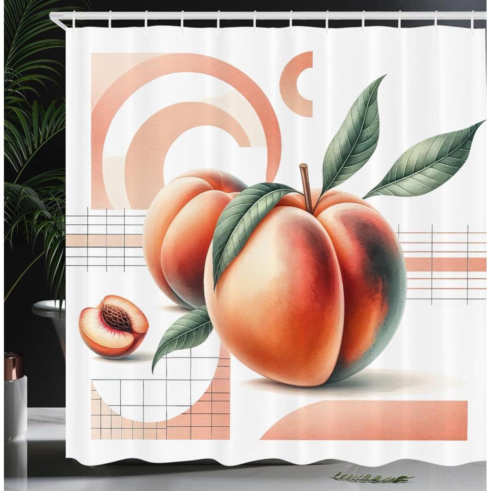 imageAmbesonne Pink Shower Curtain Dreamy Huddle of Carnation Flowers with Gentle Petals on Plain Backdrop Cloth Fabric Bathroom Decor Set with Hooks 69 W x 70 L Dark Sea Green Pale KhakiSalmon White and Reseda Green