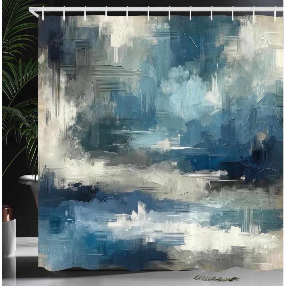 imageAmbesonne Pink Shower Curtain Dreamy Huddle of Carnation Flowers with Gentle Petals on Plain Backdrop Cloth Fabric Bathroom Decor Set with Hooks 69 W x 70 L Dark Sea Green Pale KhakiSea Blue Ecru and Coconut