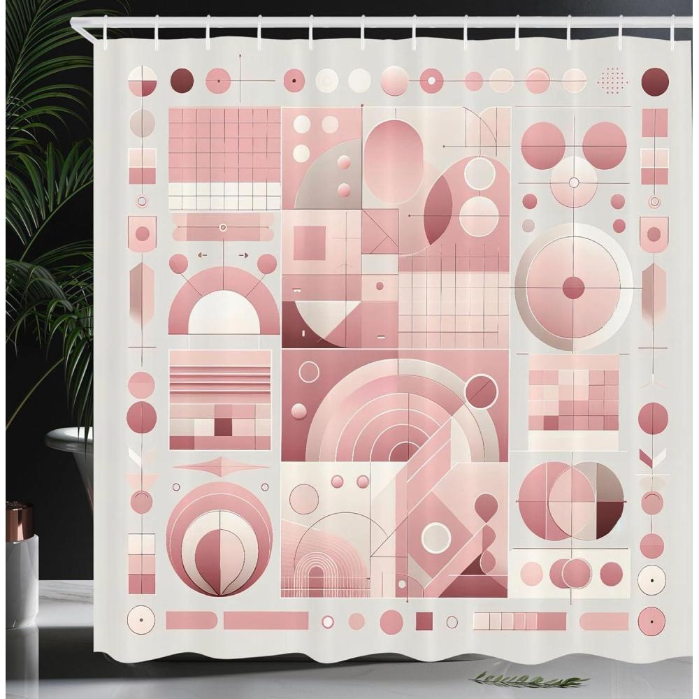 imageAmbesonne Pink Shower Curtain Dreamy Huddle of Carnation Flowers with Gentle Petals on Plain Backdrop Cloth Fabric Bathroom Decor Set with Hooks 69 W x 70 L Dark Sea Green Pale KhakiDried Rose Grey Yellow