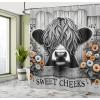 Ambesonne Cat Shower Curtain, Toasting Champagne Kitties Romantic Date Crescent Clouds Heart Balloons, Cloth Fabric Bathroom Decor Set with Hooks, 69″ W x 70″ L, Dark Night Blue Vermilion(Grey Black and Orange)