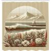 Ambesonne Cat Shower Curtain, Toasting Champagne Kitties Romantic Date Crescent Clouds Heart Balloons, Cloth Fabric Bathroom Decor Set with Hooks, 69″ W x 70″ L, Dark Night Blue Vermilion(Grey Yellow Dark Salmon)