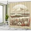 Ambesonne Cat Shower Curtain, Toasting Champagne Kitties Romantic Date Crescent Clouds Heart Balloons, Cloth Fabric Bathroom Decor Set with Hooks, 69″ W x 70″ L, Dark Night Blue Vermilion(Grey Yellow Dark Salmon)