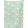 Ambesonne Love Tablecloth, Hearts Pattern in Modern Style Valentine’s Day Ornate Happiness Warm Feelings, Rectangular Table Cover for Dining Room Kitchen Decor, 60″ X 84″, White Ruby(Green White)
