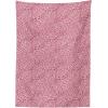 Ambesonne Love Tablecloth, Hearts Pattern in Modern Style Valentine’s Day Ornate Happiness Warm Feelings, Rectangular Table Cover for Dining Room Kitchen Decor, 60″ X 84″, White Ruby(Pink)