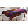 Ambesonne Love Tablecloth, Hearts Pattern in Modern Style Valentine’s Day Ornate Happiness Warm Feelings, Rectangular Table Cover for Dining Room Kitchen Decor, 60″ X 84″, White Ruby(Orange Purple)