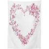 Ambesonne Love Tablecloth, Hearts Pattern in Modern Style Valentine’s Day Ornate Happiness Warm Feelings, Rectangular Table Cover for Dining Room Kitchen Decor, 60″ X 84″, White Ruby(Rose White)