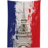 Ambesonne Love Tablecloth, Hearts Pattern in Modern Style Valentine’s Day Ornate Happiness Warm Feelings, Rectangular Table Cover for Dining Room Kitchen Decor, 60″ X 84″, White Ruby(Beige Blue)