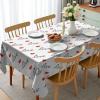Ambesonne Love Tablecloth, Love Valentines Day Calligraphy Illustration Ornament Illustration Art, Rectangular Table Cover for Dining Room Kitchen Decor, 52″ X 70″, Vermilion Black