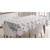Ambesonne Love Tablecloth, Love Valentines Day Calligraphy Illustration Ornament Illustration Art, Rectangular Table Cover for Dining Room Kitchen Decor, 52″ X 70″, Vermilion Black