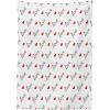 Ambesonne Love Tablecloth, Love Valentines Day Calligraphy Illustration Ornament Illustration Art, Rectangular Table Cover for Dining Room Kitchen Decor, 52″ X 70″, Vermilion Black
