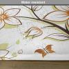 Ambesonne Valentine Place Mats Set of 4, Different Types of Heart Shapes Romance Love Theme Watercolor Striped Art, Washable Fabric Placemats for Dining Table, Standard Size, White Black(Orange Pale Green Black)