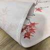 Ambesonne Valentine Place Mats Set of 4, Different Types of Heart Shapes Romance Love Theme Watercolor Striped Art, Washable Fabric Placemats for Dining Table, Standard Size, White Black(Coral Black)