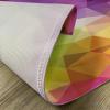 Ambesonne Valentine Place Mats Set of 4, Different Types of Heart Shapes Romance Love Theme Watercolor Striped Art, Washable Fabric Placemats for Dining Table, Standard Size, White Black(Purple Yellow)