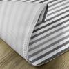 Ambesonne Valentine Place Mats Set of 4, Different Types of Heart Shapes Romance Love Theme Watercolor Striped Art, Washable Fabric Placemats for Dining Table, Standard Size, White Black(White Grey)