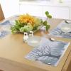 Ambesonne Valentine Place Mats Set of 4, Different Types of Heart Shapes Romance Love Theme Watercolor Striped Art, Washable Fabric Placemats for Dining Table, Standard Size, White Black(Charcoal Grey Black)