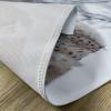Ambesonne Valentine Place Mats Set of 4, Different Types of Heart Shapes Romance Love Theme Watercolor Striped Art, Washable Fabric Placemats for Dining Table, Standard Size, White Black(Brown White)