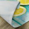 Ambesonne Valentine Place Mats Set of 4, Different Types of Heart Shapes Romance Love Theme Watercolor Striped Art, Washable Fabric Placemats for Dining Table, Standard Size, White Black(Sky Blue)