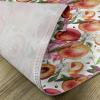 Ambesonne Valentine Place Mats Set of 4, Different Types of Heart Shapes Romance Love Theme Watercolor Striped Art, Washable Fabric Placemats for Dining Table, Standard Size, White Black(Pink Orange)