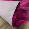 Ambesonne Valentine Place Mats Set of 4, Different Types of Heart Shapes Romance Love Theme Watercolor Striped Art, Washable Fabric Placemats for Dining Table, Standard Size, White Black(Magenta Pink)