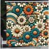 Orange Teal Ivory