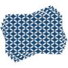 Ambesonne Valentine Place Mats Set of 4, Different Types of Heart Shapes Romance Love Theme Watercolor Striped Art, Washable Fabric Placemats for Dining Table, Standard Size, White Black(Azure Blue)
