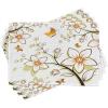 Ambesonne Valentine Place Mats Set of 4, Different Types of Heart Shapes Romance Love Theme Watercolor Striped Art, Washable Fabric Placemats for Dining Table, Standard Size, White Black(Orange Pale Green Black)