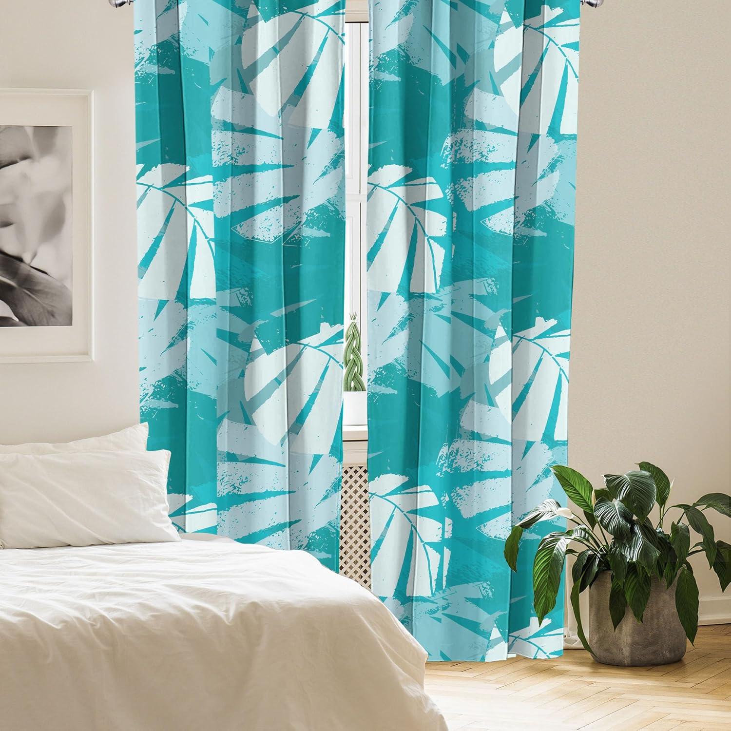 imageAmbesonne Ethnic Curtains Watercolor Folk Floral Ornament Tie Dye Look on Creamy Neutral Backdrop Window Treatments 2 Panel Set for Living Room Bedroom Pair of 28 x 63 Jade Green Plum MustardTeal Sea Blue