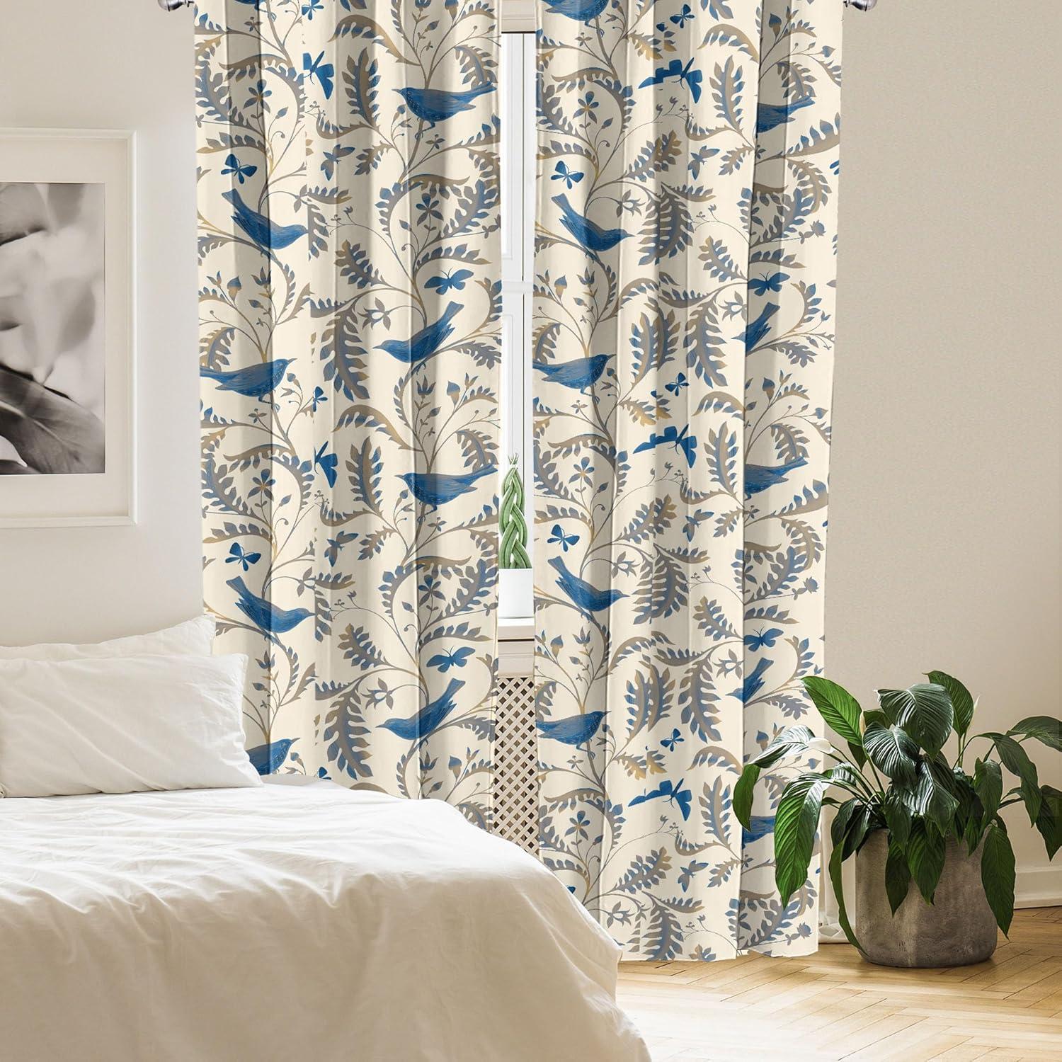imageAmbesonne Ethnic Curtains Watercolor Folk Floral Ornament Tie Dye Look on Creamy Neutral Backdrop Window Treatments 2 Panel Set for Living Room Bedroom Pair of 28 x 63 Jade Green Plum MustardCream and Dark Lavender