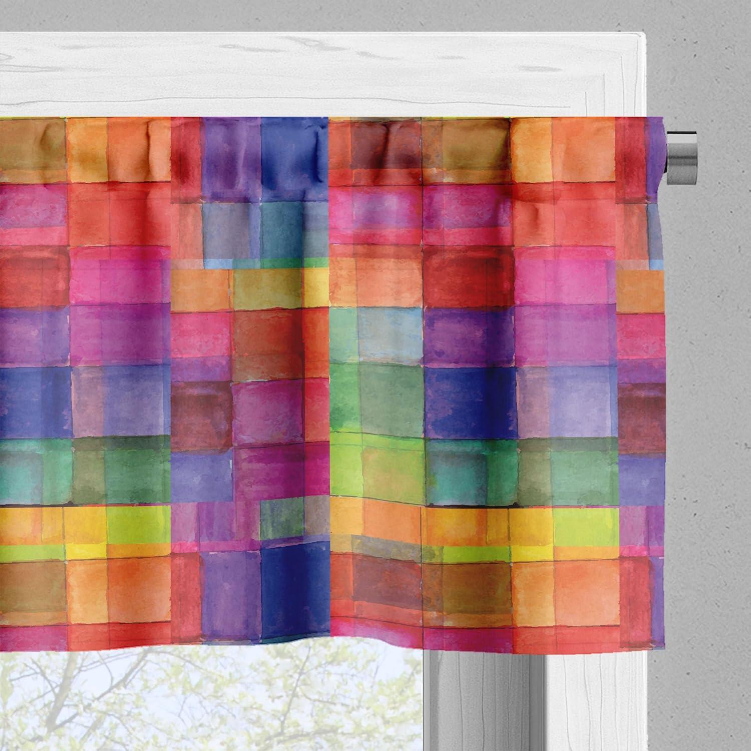 imageAmbesonne Live Laugh Love Kitchen Curtains Valentines Day Theme Typographic Banner Heart Shaped Cookies Tea Cup Window Drapes 2 Panel Set for Kitchen Cafe Decor 55 x 39 Peach White Dark PinkGreen Magenta
