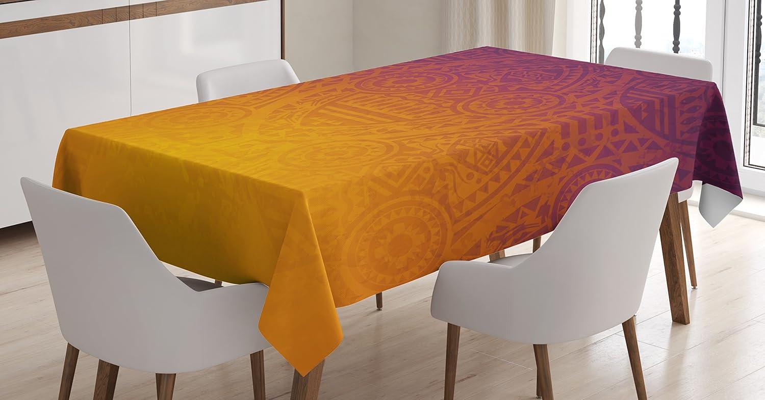 imageAmbesonne Valentine Tablecloth Heart Shaped Lollipops Candies with Spirals Romantic Love Theme Pattern Dining Room Kitchen Rectangular Table Cover 52 X 70 Pink PurpleOrange Purple