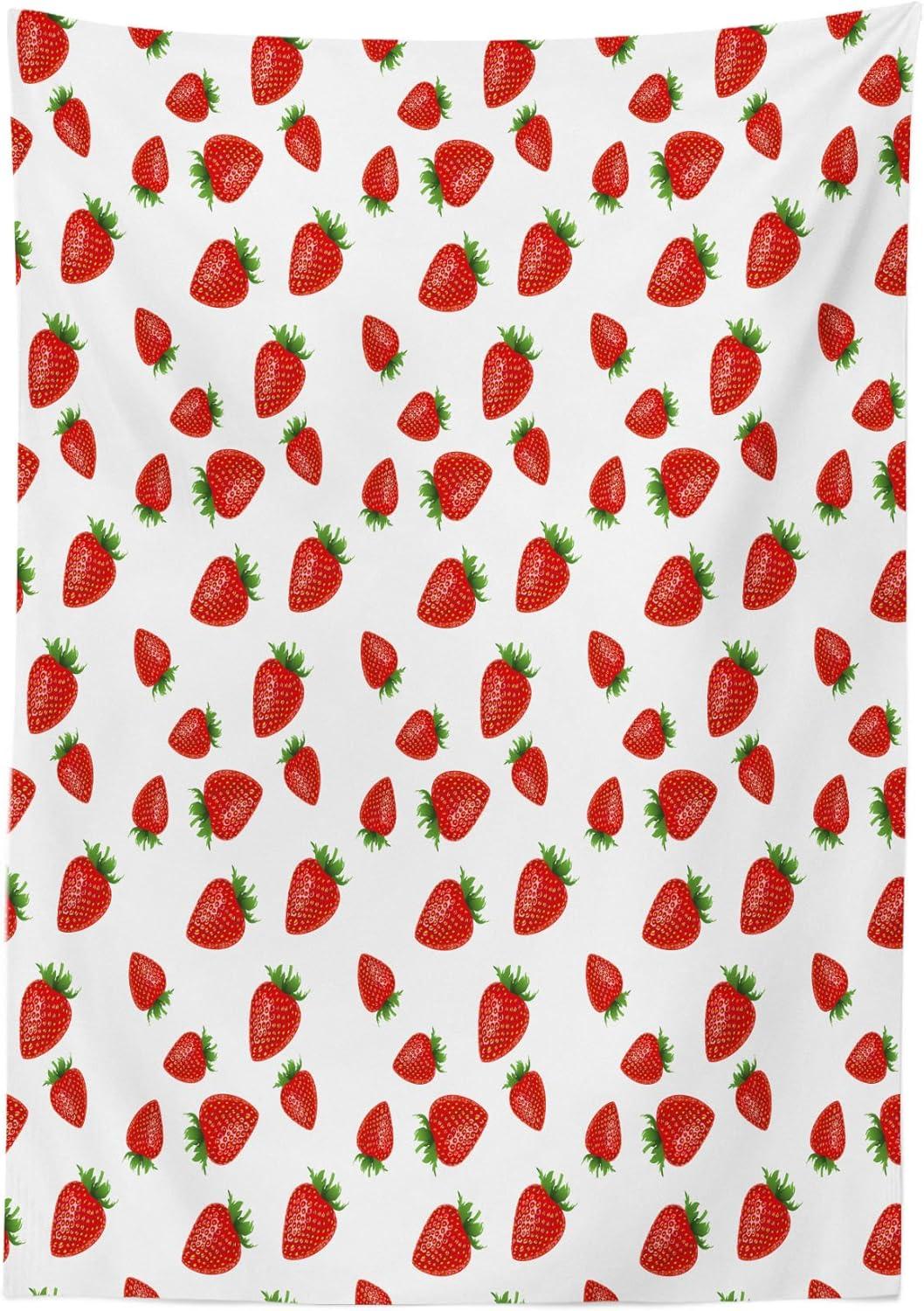 imageAmbesonne Valentine Tablecloth Heart Shaped Lollipops Candies with Spirals Romantic Love Theme Pattern Dining Room Kitchen Rectangular Table Cover 52 X 70 Pink PurpleWhite Red