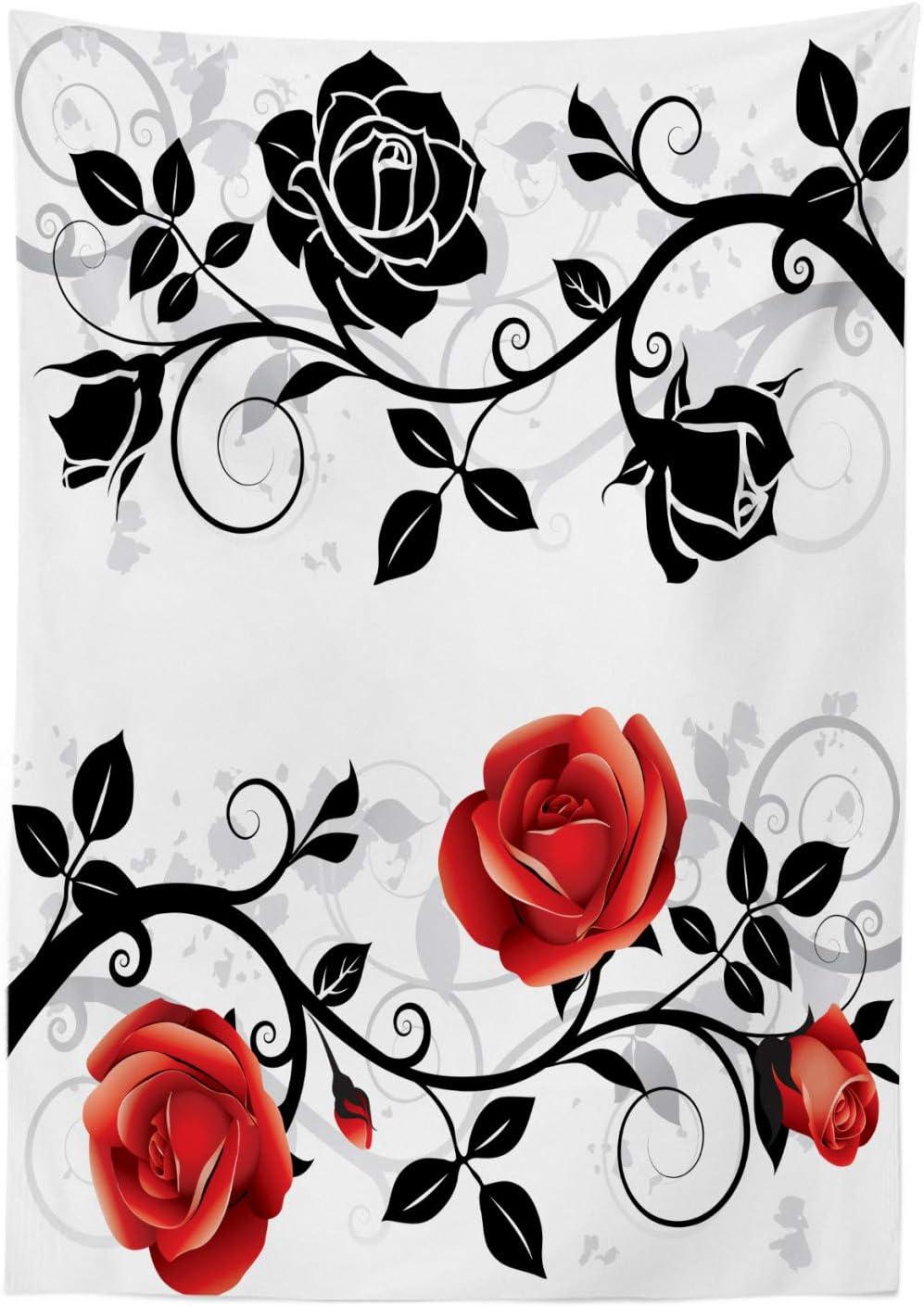imageAmbesonne Valentine Tablecloth Heart Shaped Lollipops Candies with Spirals Romantic Love Theme Pattern Dining Room Kitchen Rectangular Table Cover 52 X 70 Pink PurpleVermilion Grey