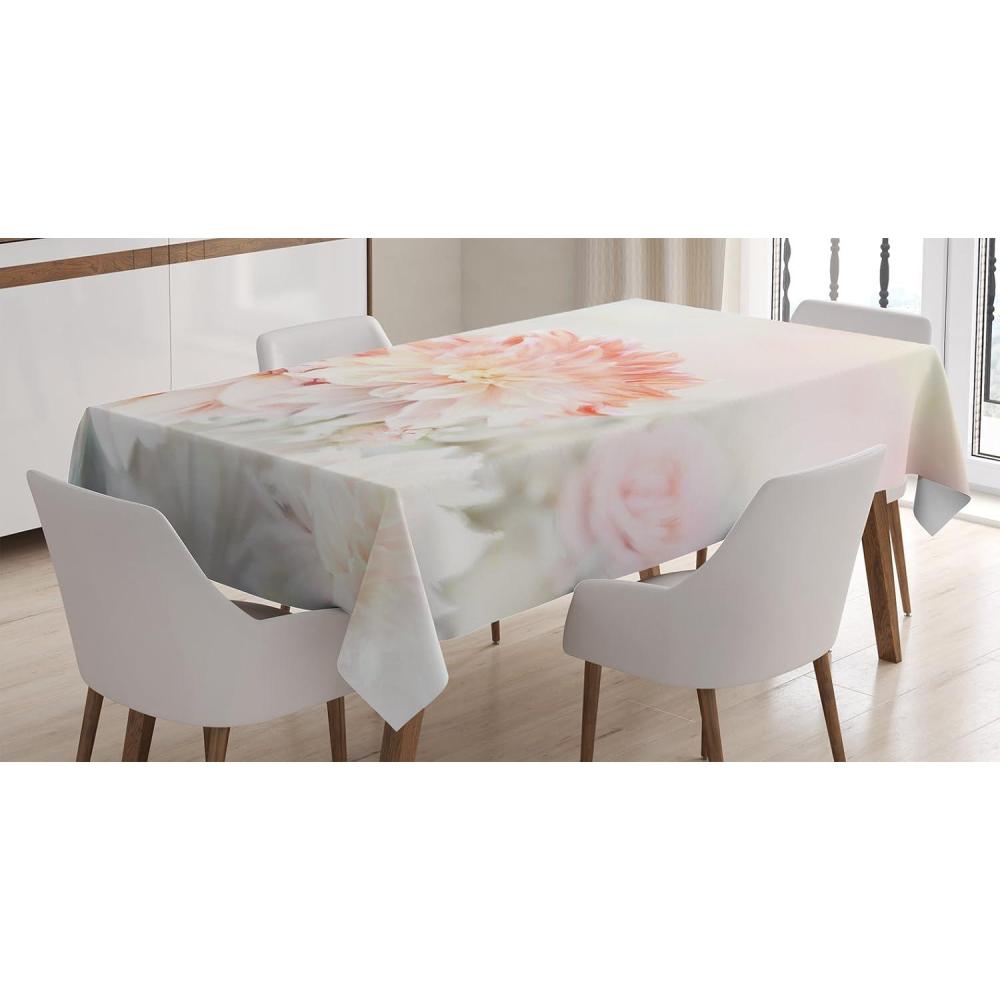 imageAmbesonne Valentine Tablecloth Heart Shaped Lollipops Candies with Spirals Romantic Love Theme Pattern Dining Room Kitchen Rectangular Table Cover 52 X 70 Pink PurpleWhite Pink