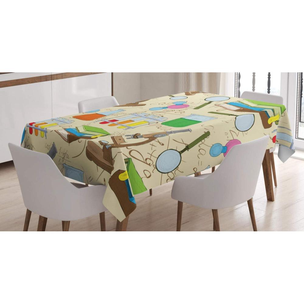 imageAmbesonne Valentine Tablecloth Heart Shaped Lollipops Candies with Spirals Romantic Love Theme Pattern Dining Room Kitchen Rectangular Table Cover 52 X 70 Pink PurpleCream