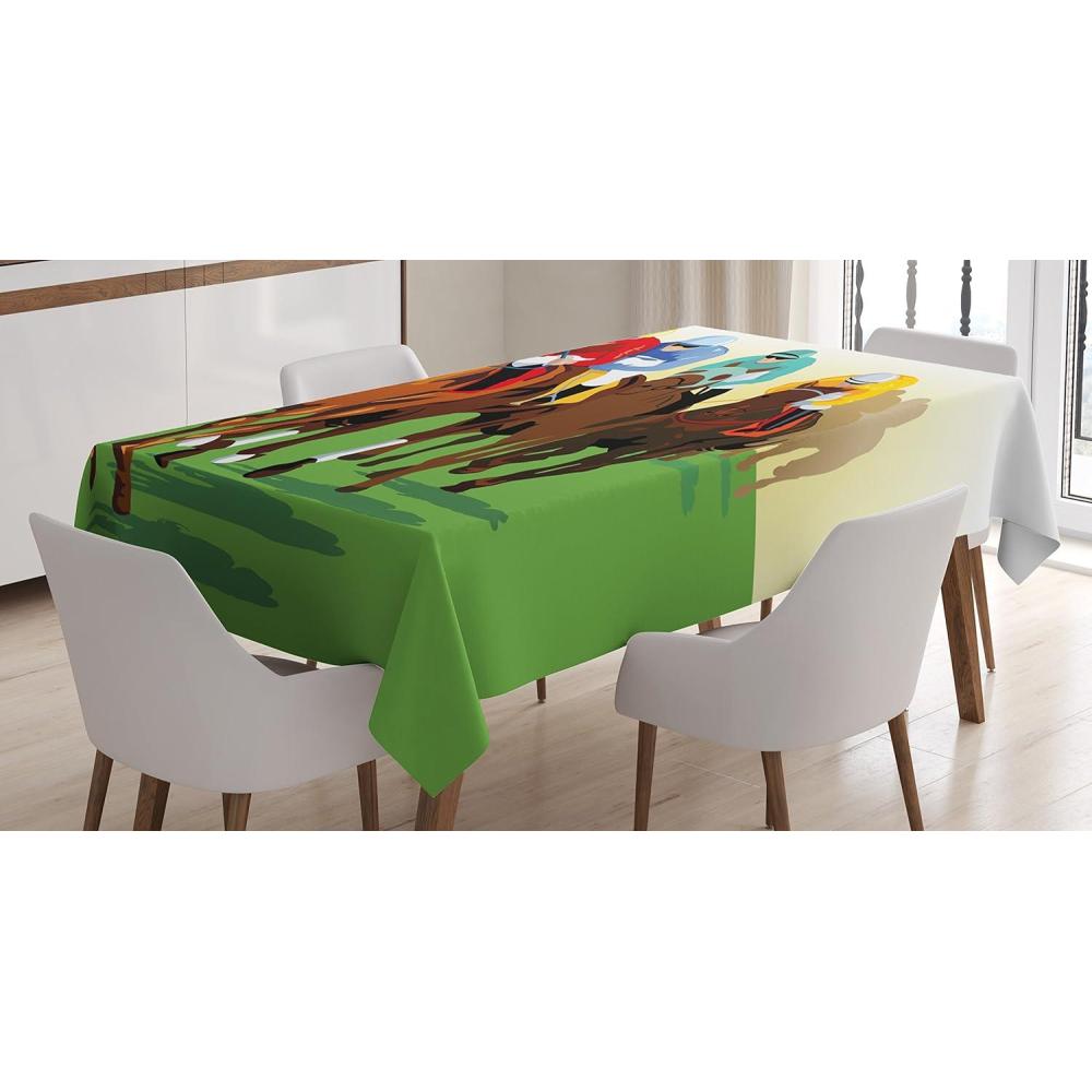imageAmbesonne Valentine Tablecloth Heart Shaped Lollipops Candies with Spirals Romantic Love Theme Pattern Dining Room Kitchen Rectangular Table Cover 52 X 70 Pink PurpleGreen Brown