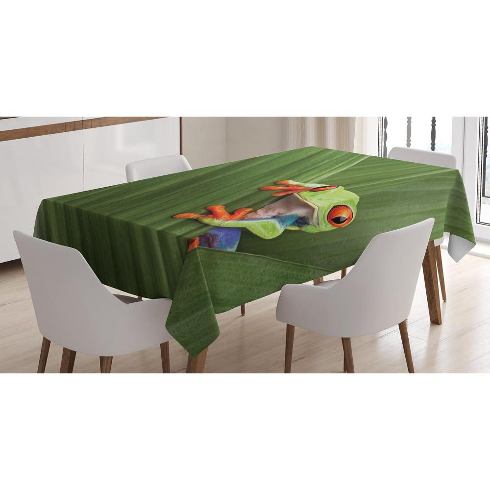 imageAmbesonne Valentine Tablecloth Heart Shaped Lollipops Candies with Spirals Romantic Love Theme Pattern Dining Room Kitchen Rectangular Table Cover 52 X 70 Pink PurpleGreen Orange