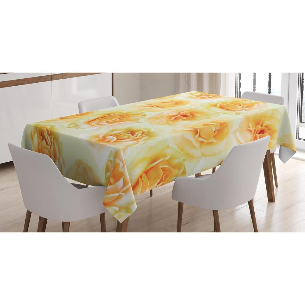 imageAmbesonne Valentine Tablecloth Heart Shaped Lollipops Candies with Spirals Romantic Love Theme Pattern Dining Room Kitchen Rectangular Table Cover 52 X 70 Pink PurpleYellow