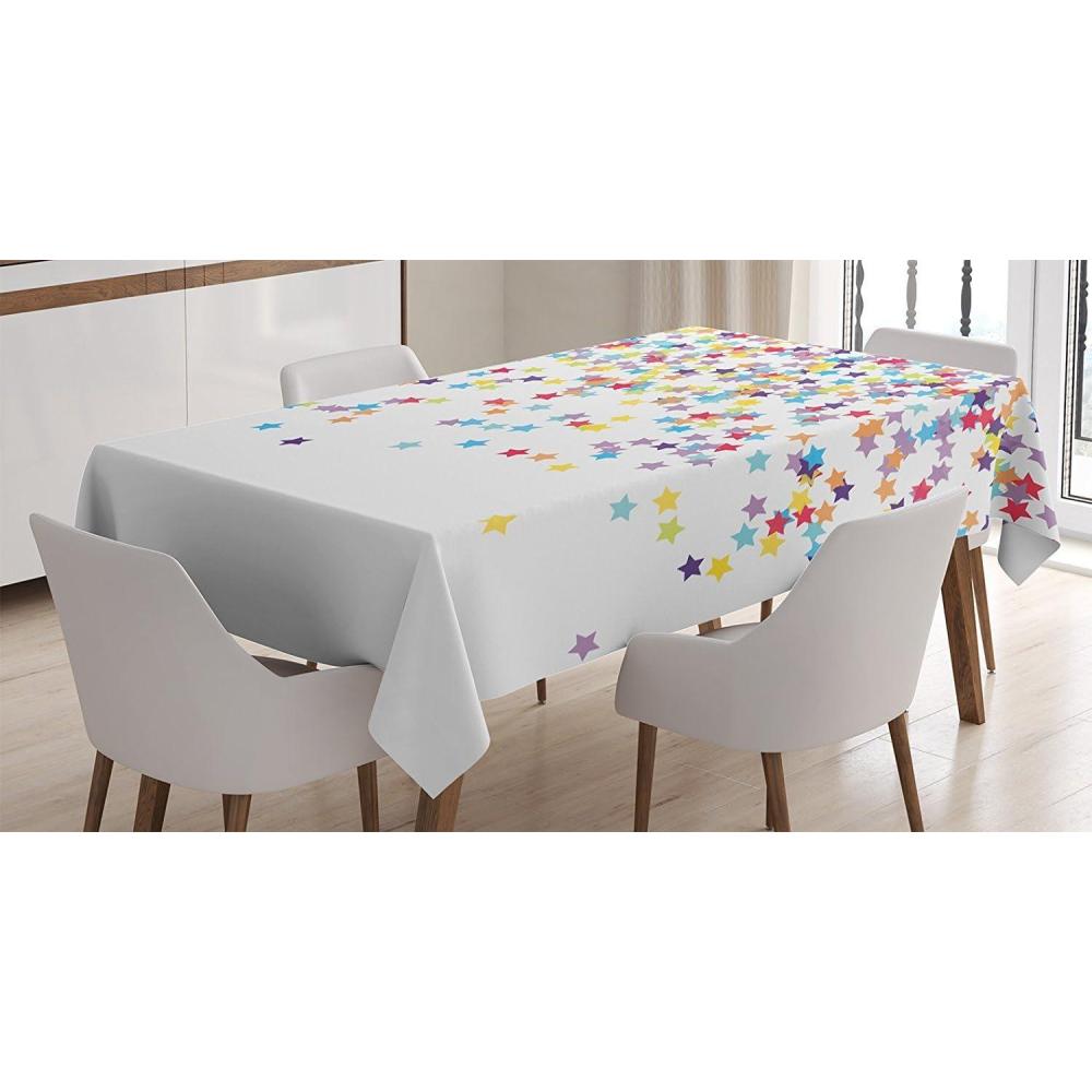 imageAmbesonne Valentine Tablecloth Heart Shaped Lollipops Candies with Spirals Romantic Love Theme Pattern Dining Room Kitchen Rectangular Table Cover 52 X 70 Pink PurplePurple Blue