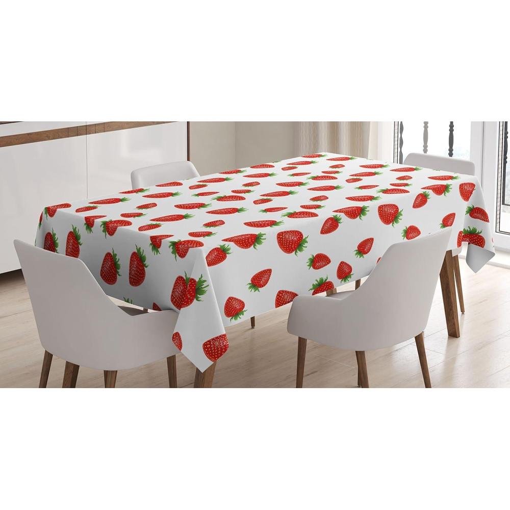 imageAmbesonne Valentine Tablecloth Heart Shaped Lollipops Candies with Spirals Romantic Love Theme Pattern Dining Room Kitchen Rectangular Table Cover 52 X 70 Pink PurpleWhite Red