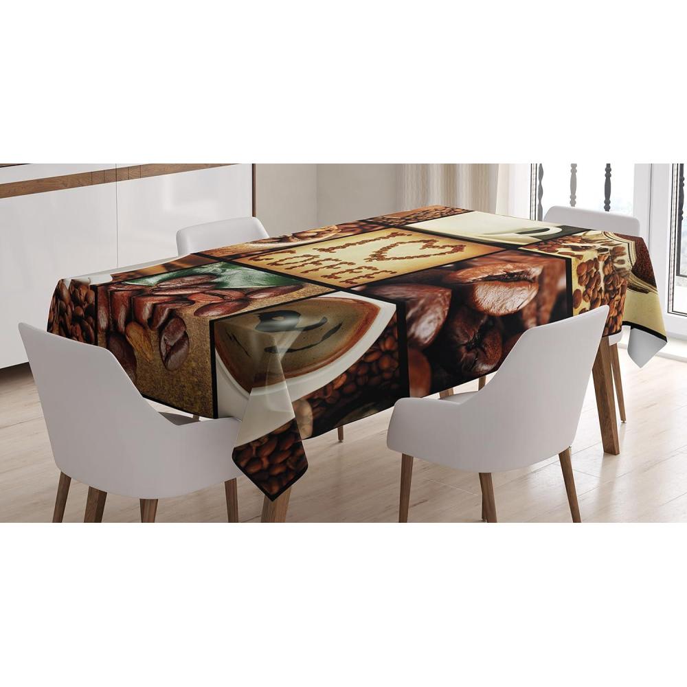 imageAmbesonne Valentine Tablecloth Heart Shaped Lollipops Candies with Spirals Romantic Love Theme Pattern Dining Room Kitchen Rectangular Table Cover 52 X 70 Pink PurpleWhite Brown