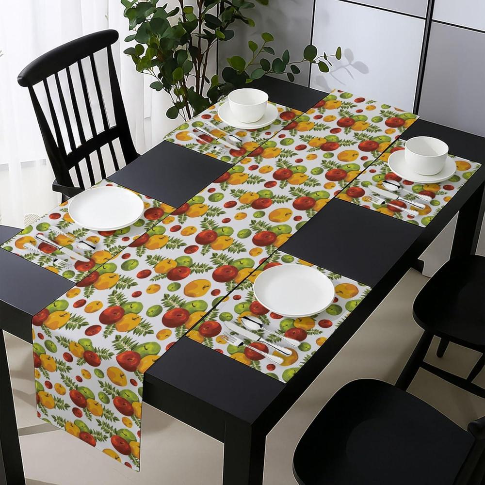 imageAmbesonne Xo Table Runner Hugs and Kisses Pattern Love You Affection Expression Sign Print Dining Room Kitchen Rectangular Runner 16 X 90 White CharcoalBurnt Sienna and Yellow