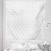 Ambesonne Abstract Tapestry, Geometric Swirly Stripes in Neutral Tones Minimal Simplistic Art Nouveau, Fabric Wall Hanging Decor for Bedroom Living Room Dorm, 30″ X 45″, Pale Taupe and White(Pale Taupe and White)