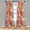 Ambesonne Ethnic Curtains, Watercolor Folk Floral Ornament Tie Dye Look on Creamy Neutral Backdrop, Window Treatments 2 Panel Set for Living Room Bedroom, Pair of – 28″ x 63″, Jade Green Plum Mustard(Coral Blush Pale Green)