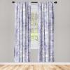 Ambesonne Ethnic Curtains, Watercolor Folk Floral Ornament Tie Dye Look on Creamy Neutral Backdrop, Window Treatments 2 Panel Set for Living Room Bedroom, Pair of – 28″ x 63″, Jade Green Plum Mustard(Pale Lavender Off White)