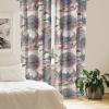 Ambesonne Ethnic Curtains, Watercolor Folk Floral Ornament Tie Dye Look on Creamy Neutral Backdrop, Window Treatments 2 Panel Set for Living Room Bedroom, Pair of – 28″ x 63″, Jade Green Plum Mustard(Slate Blue Pale Rust)