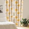 Ambesonne Ethnic Curtains, Watercolor Folk Floral Ornament Tie Dye Look on Creamy Neutral Backdrop, Window Treatments 2 Panel Set for Living Room Bedroom, Pair of – 28″ x 63″, Jade Green Plum Mustard(Earth Yellow Mustard Tan)