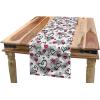 Ambesonne Love Table Runner, Romantic Sketch Style Hearts Lovers Valentines Birthday Childish Pattern, Dining Room Kitchen Rectangular Runner, 16″ X 90″, Grey White Hot Pink(Grey White Hot Pink)