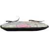 Ambesonne Valentine Chair Seating Cushion Set of 4, Different Types of Heart Shapes Romance Love Theme Watercolor Striped Art, Anti-Slip Seat Padding for Kitchen & Patio, 16″x16″, Pink Black White(Eggshell and Pink)