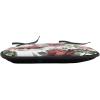 Ambesonne Valentine Chair Seating Cushion Set of 4, Different Types of Heart Shapes Romance Love Theme Watercolor Striped Art, Anti-Slip Seat Padding for Kitchen & Patio, 16″x16″, Pink Black White(Dark Coral Maroon)