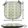 Ambesonne Valentine Chair Seating Cushion Set of 4, Different Types of Heart Shapes Romance Love Theme Watercolor Striped Art, Anti-Slip Seat Padding for Kitchen & Patio, 16″x16″, Pink Black White(Jade Green Orange)